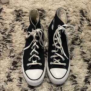 Converse Black and White High-Top Sneakers